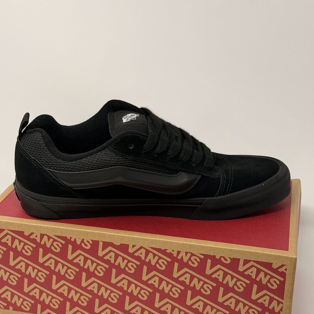 NEW Vans Knu Skool Black/Black Suede Skate Shoes Mens Size 11 VN0009QCBKA - Picture 10 of 16